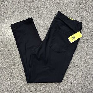 All In Motion Golf Pants Mens 34x30 Black Tapered Quick Dry Winkle Resistant
